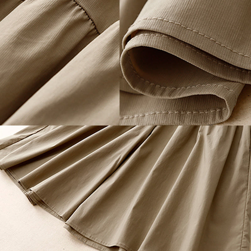 Tactile Cotton Linen Cropped Wide-Leg Meditation Pants