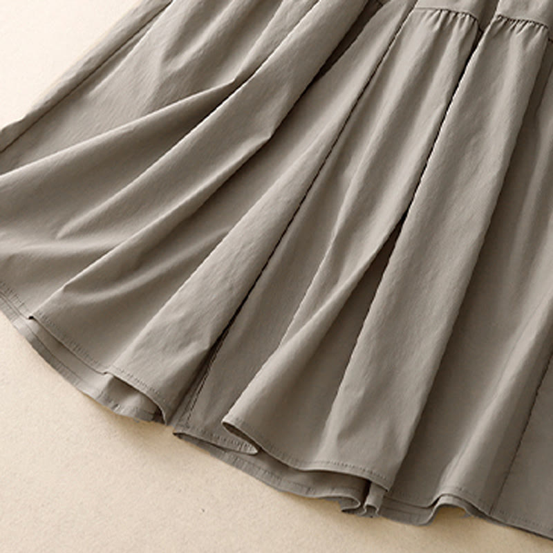 Tactile Cotton Linen Cropped Wide-Leg Meditation Pants