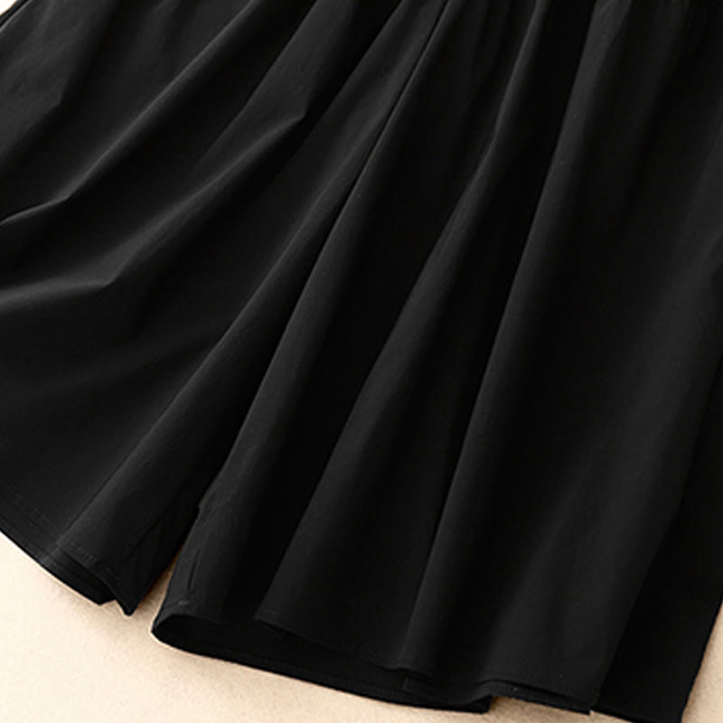 Tactile Cotton Linen Cropped Wide-Leg Meditation Pants
