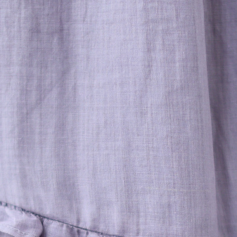 Cotton Linen Irregular Drape Mindful Movement Skirt
