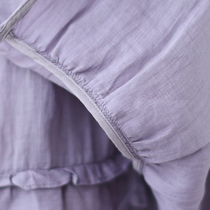 Cotton Linen Irregular Drape Mindful Movement Skirt