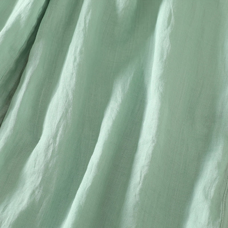 Casual Plain Lined Ribbon Elastic Women's Polyester Wide Leg Pants With Pockets