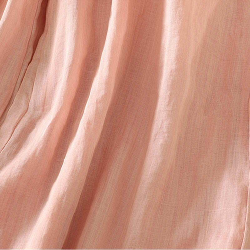 Casual Plain Lined Ribbon Elastic Women's Polyester Wide Leg Pants With Pockets