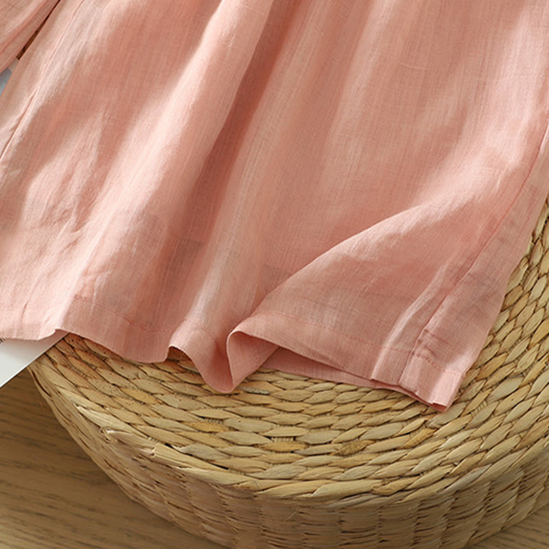 Casual Plain Lined Ribbon Elastic Women's Polyester Wide Leg Pants With Pockets