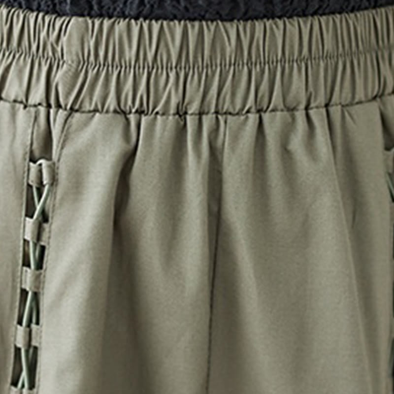 Tactile Cotton Pleated Minimalist Meditation Skirt