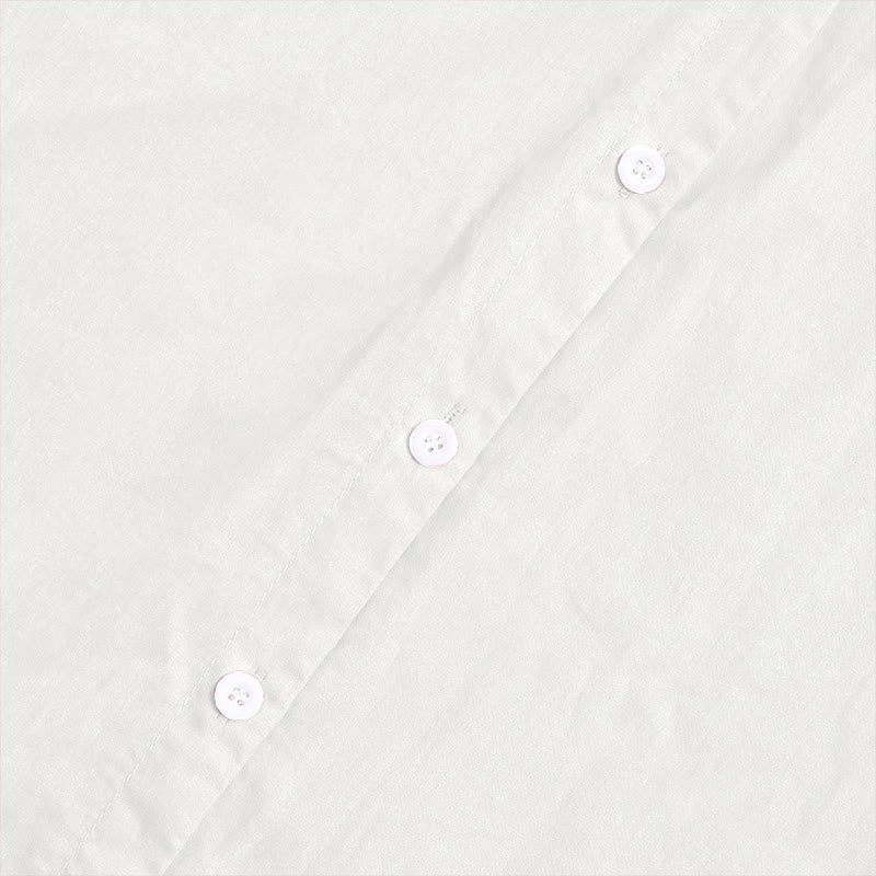 Breathable Cotton Linen Notched Collar Meditation Shirt