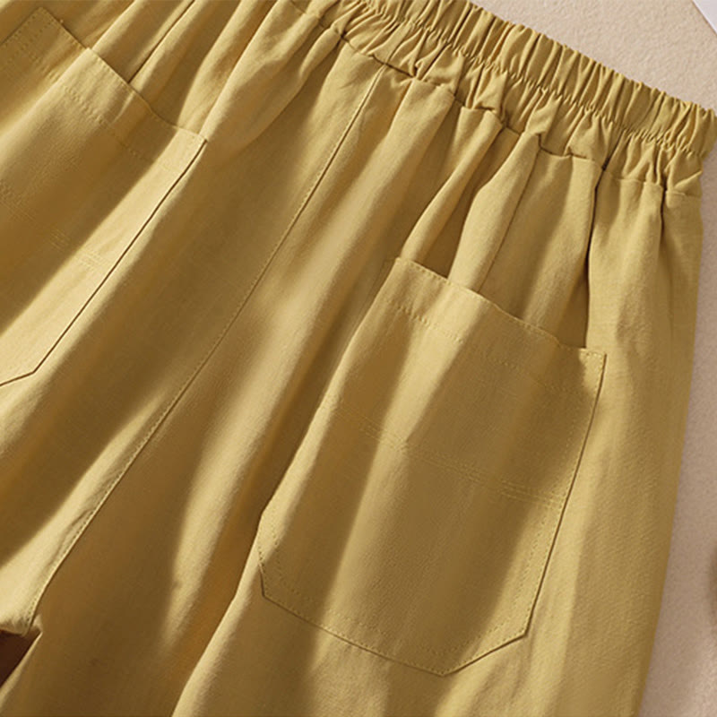 Women's Lightweight Wide-Leg Meditation Shorts