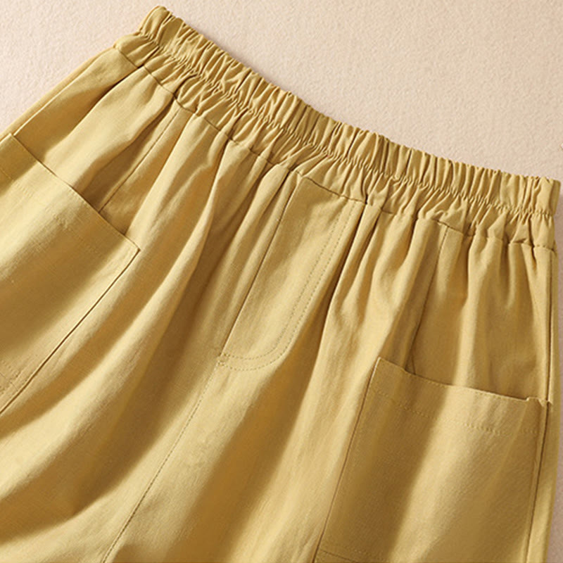 Women's Lightweight Wide-Leg Meditation Shorts
