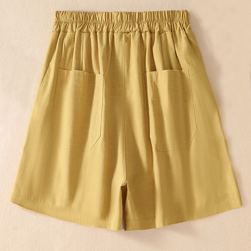 Women's Lightweight Wide-Leg Meditation Shorts