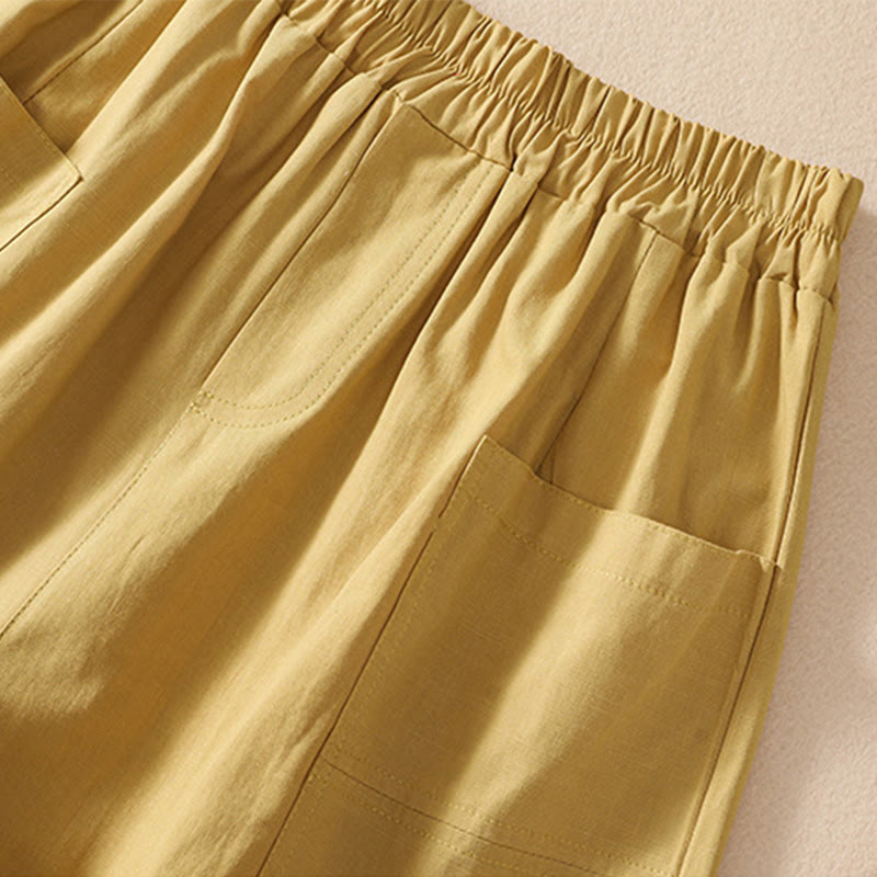 Women's Lightweight Wide-Leg Meditation Shorts