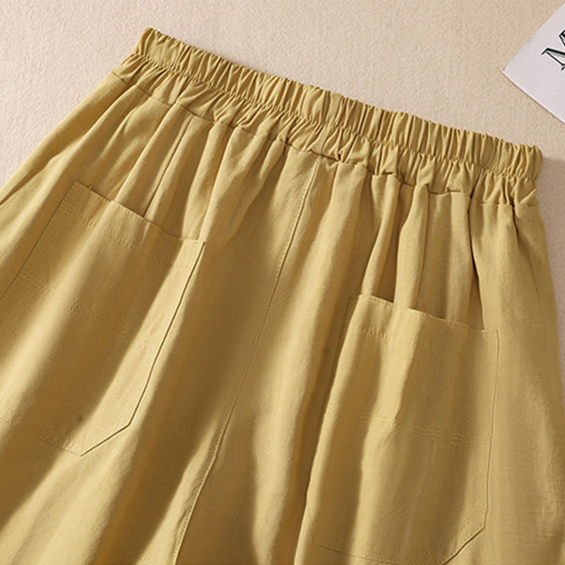 Women's Lightweight Wide-Leg Meditation Shorts