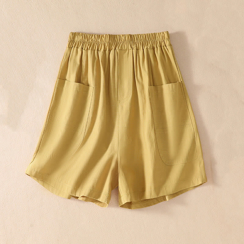 Women's Lightweight Wide-Leg Meditation Shorts