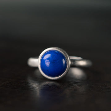 Natural Lapis Lazuli and Turquoise 925 Sterling Silver Adjustable Balance Ring