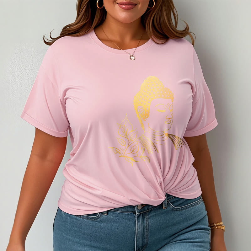 Cotton Golden Leaf Mindful Meditation Unisex Tee