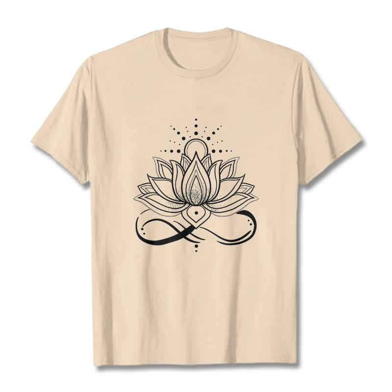 Pure Cotton Lotus Sun Mindful Meditation Tee