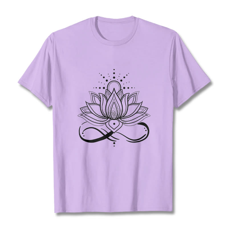 Pure Cotton Lotus Sun Mindful Meditation Tee