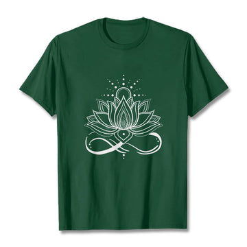 Pure Cotton Lotus Sun Mindful Meditation Tee