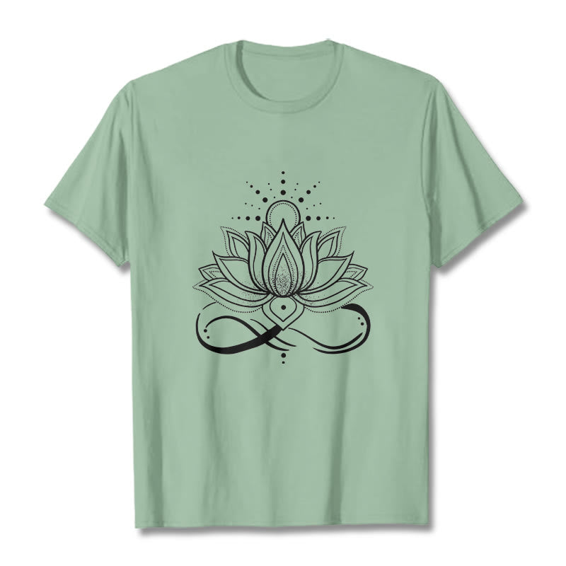 Pure Cotton Lotus Sun Mindful Meditation Tee