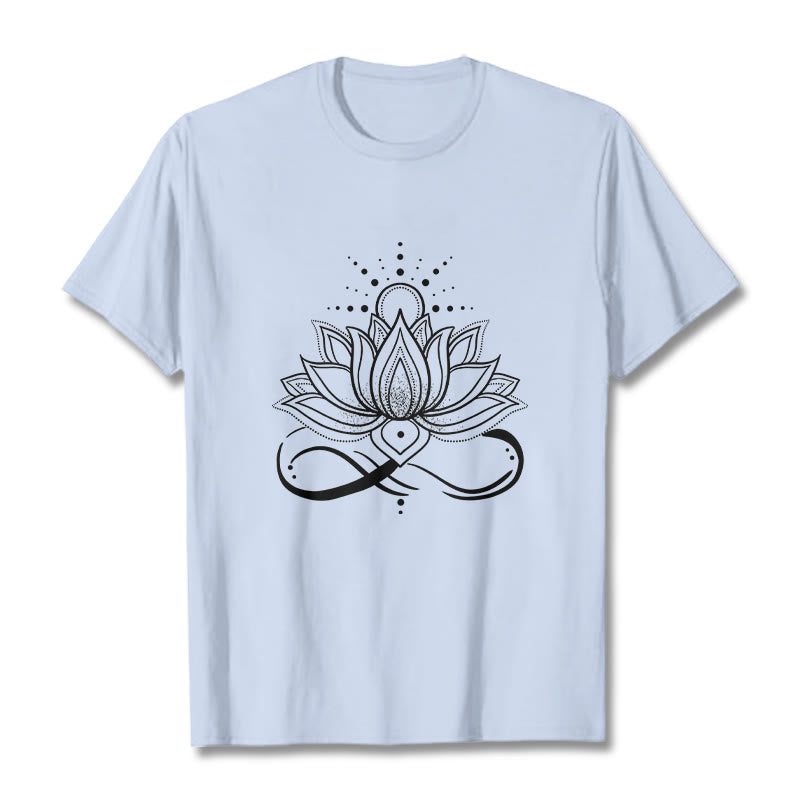 Pure Cotton Lotus Sun Mindful Meditation Tee