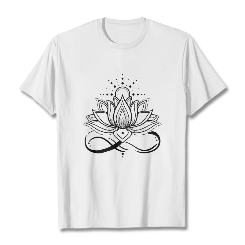 Pure Cotton Lotus Sun Mindful Meditation Tee