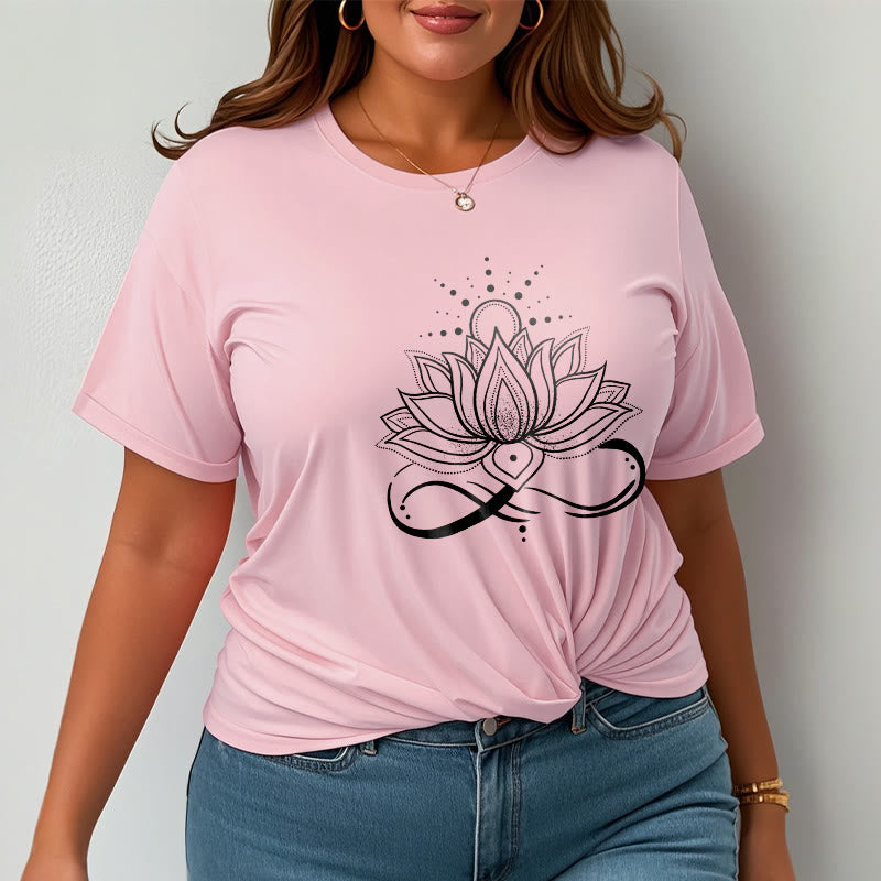 Pure Cotton Lotus Sun Mindful Meditation Tee
