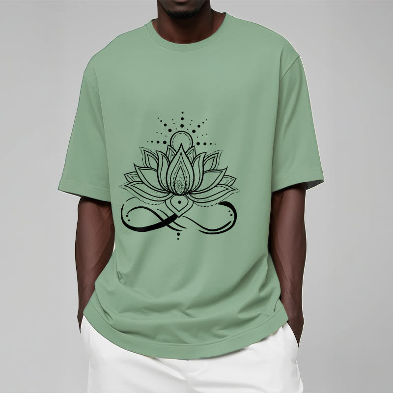 Pure Cotton Lotus Sun Mindful Meditation Tee