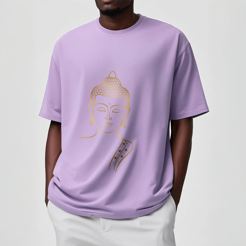 Tactile Cotton Meditating Buddha Mindful Graphic Tee
