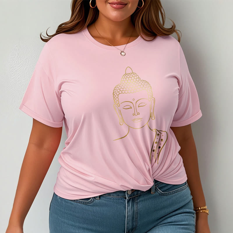 Tactile Cotton Meditating Buddha Mindful Graphic Tee