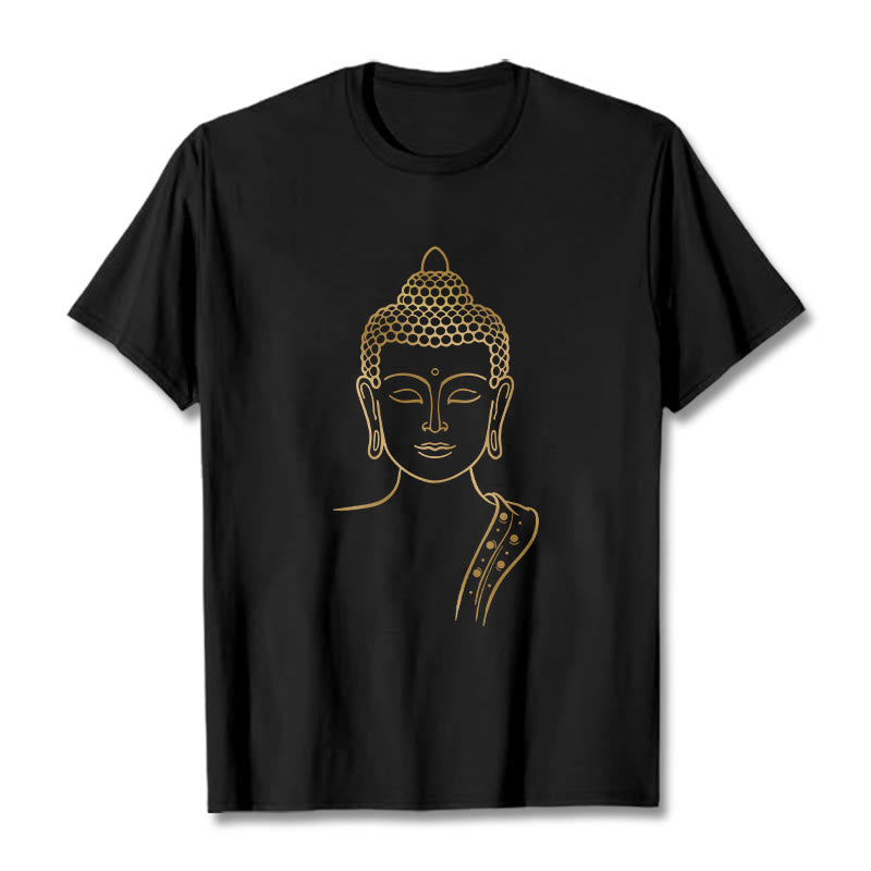 Tactile Cotton Meditating Buddha Mindful Graphic Tee
