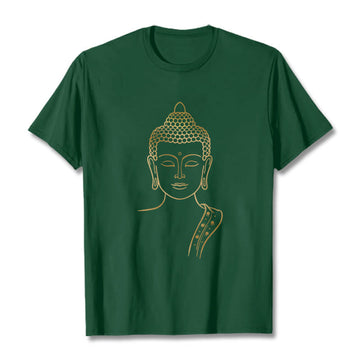 Tactile Cotton Meditating Buddha Mindful Graphic Tee