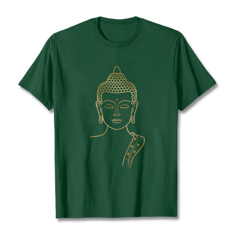 Tactile Cotton Meditating Buddha Mindful Graphic Tee