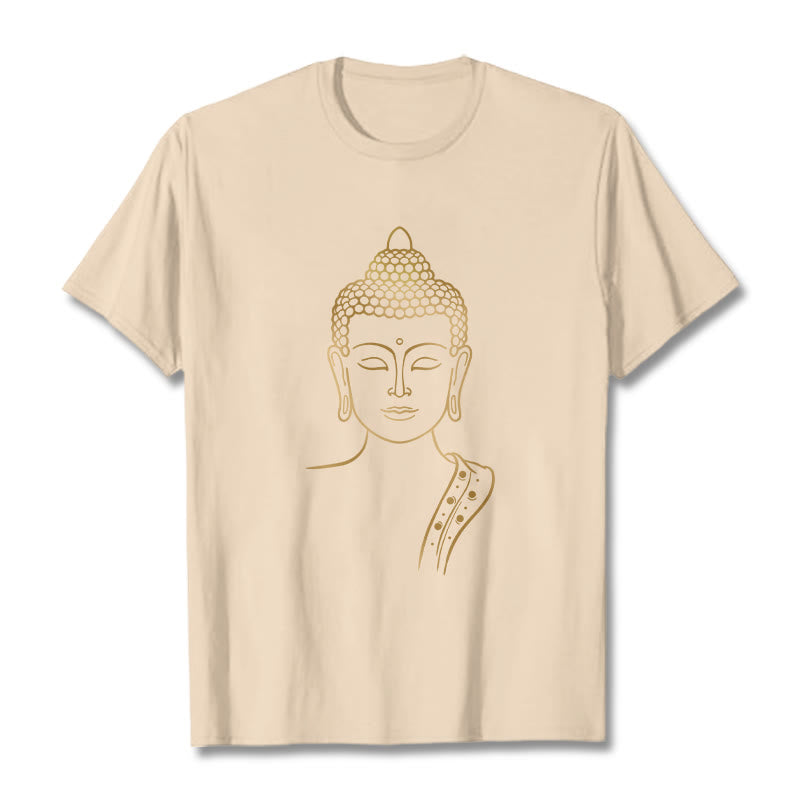 Tactile Cotton Meditating Buddha Mindful Graphic Tee