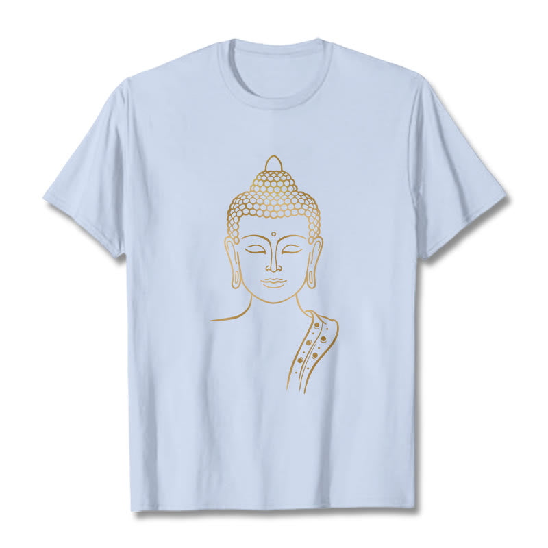 Tactile Cotton Meditating Buddha Mindful Graphic Tee