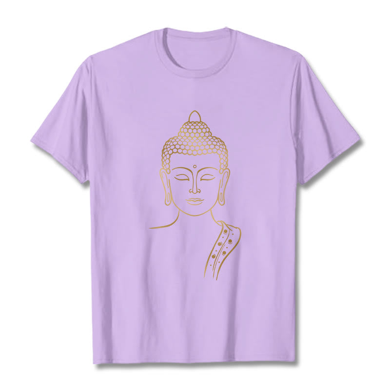Tactile Cotton Meditating Buddha Mindful Graphic Tee