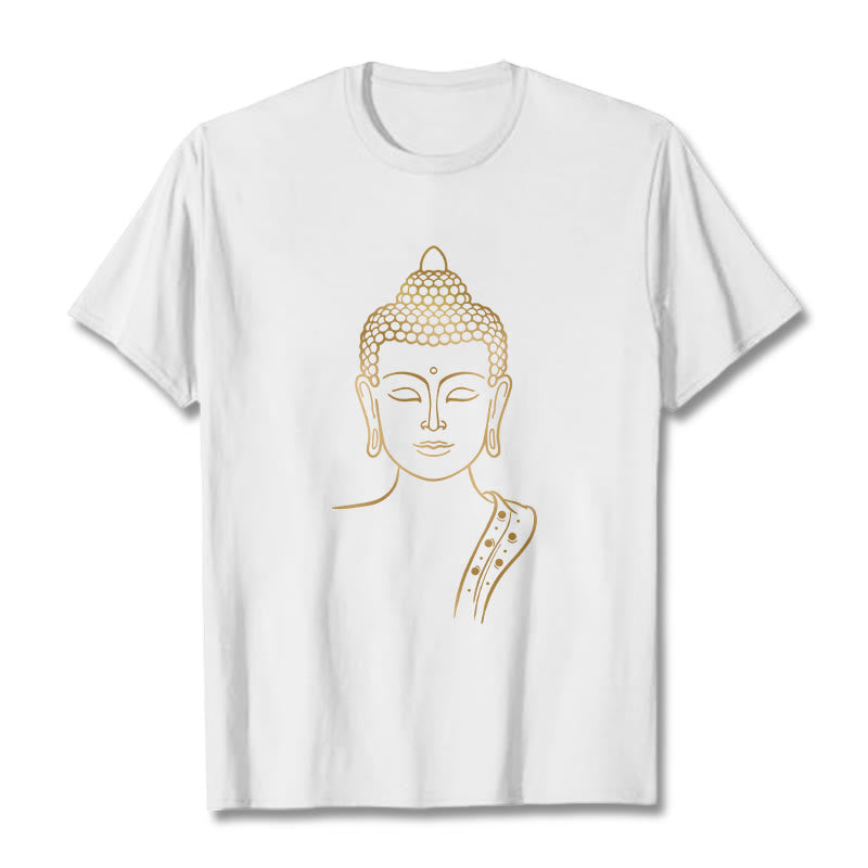 Tactile Cotton Meditating Buddha Mindful Graphic Tee