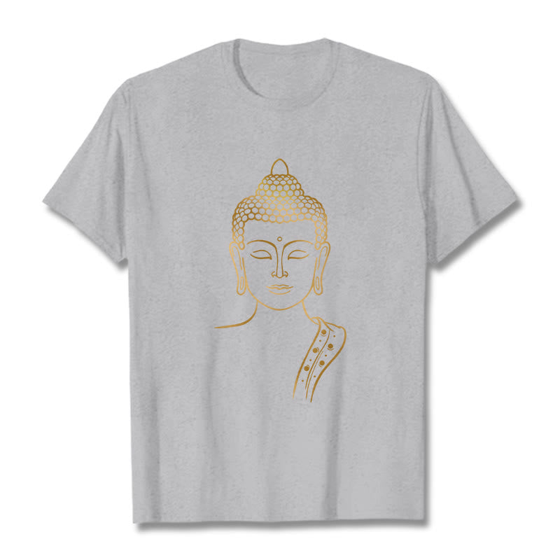 Tactile Cotton Meditating Buddha Mindful Graphic Tee