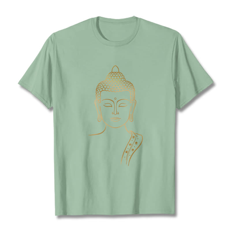 Tactile Cotton Meditating Buddha Mindful Graphic Tee