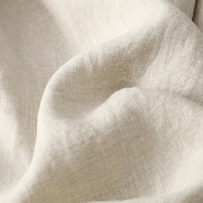 Tactile Cotton Linen Cropped Wide-Leg Meditation Pants