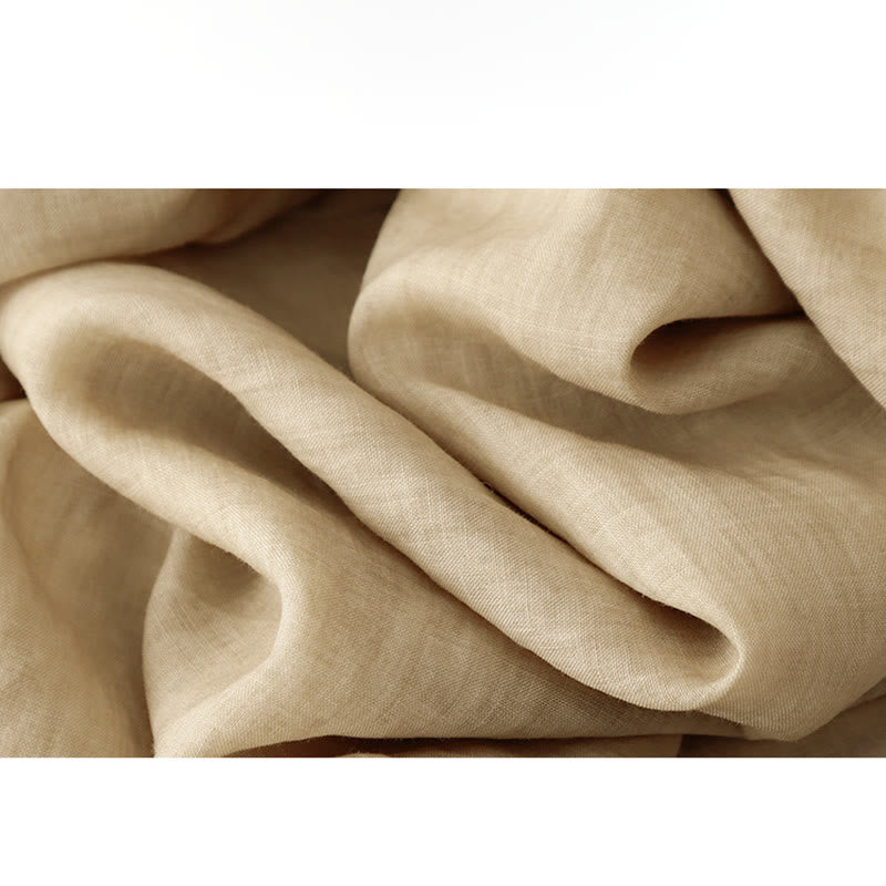 Commute Solid Color Lace Embroidery Design Cotton Women's Wide Leg Cropped Pants With Pockets