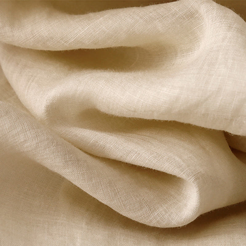 Commute Solid Color Embroidery Drawstring Women's Wide Leg Ankle-Length Cotton Pants With Pockets