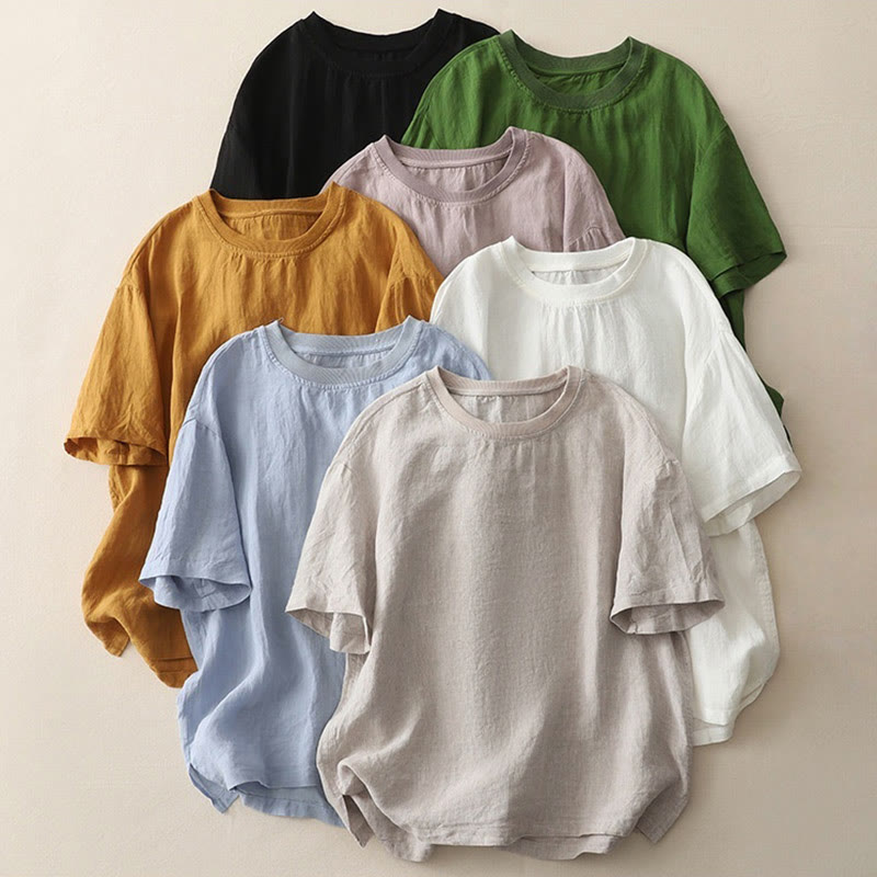 Airy Breathable Crew Neck Mindful Movement Tee