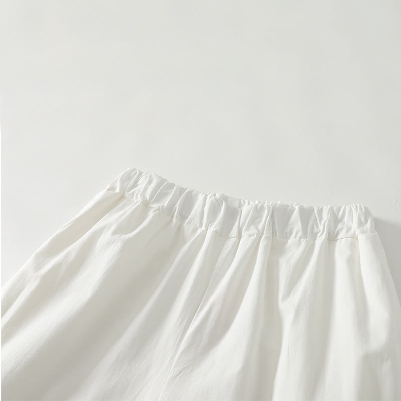 Tactile Cotton Linen Wide-Leg Mindful Movement Pants with Pockets