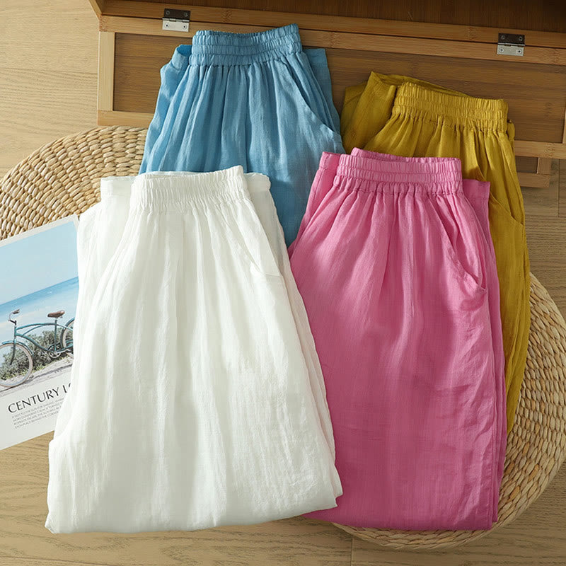 Breathable Ankle-Length Meditation Harem Pants