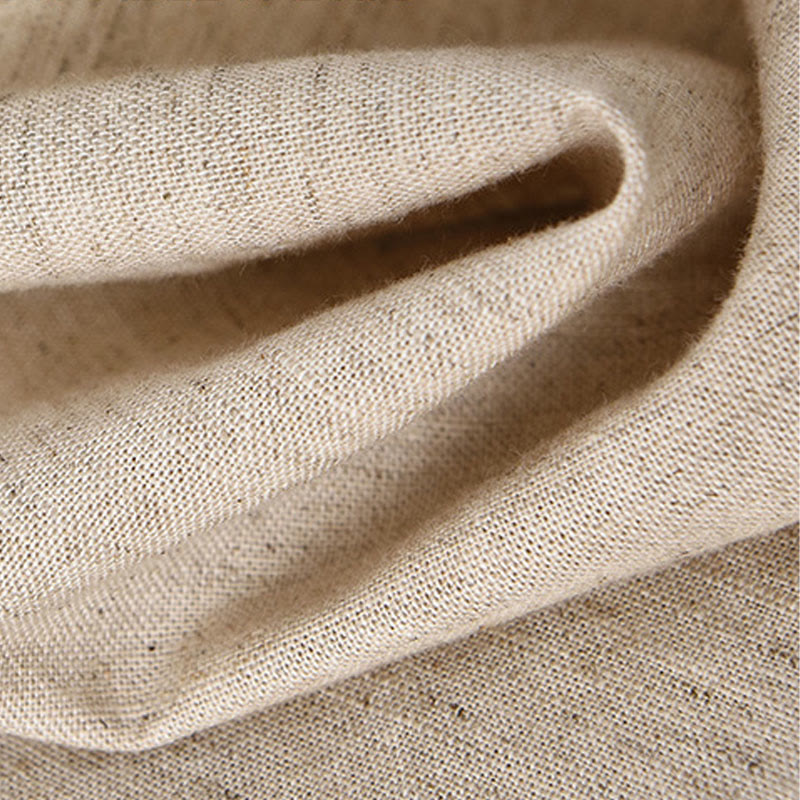 Breathable Cotton Linen Stand Collar Mindful Meditation Shirt