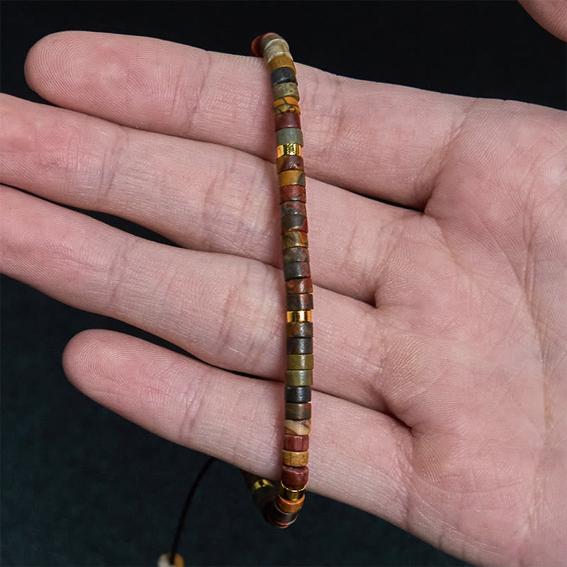 Rhodonite Healing Relationships Spacer Bead Bracelet