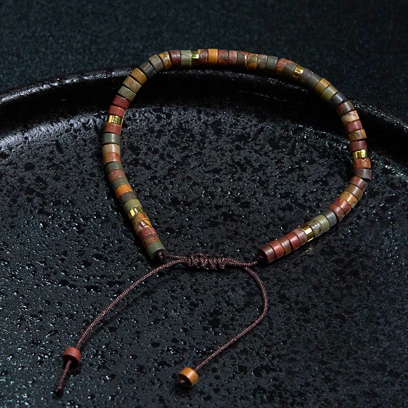 Rhodonite Healing Relationships Spacer Bead Bracelet