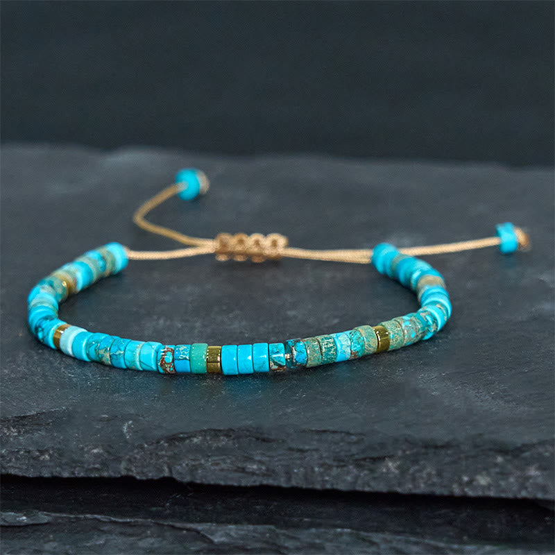 Imperial Jasper Spacer Bead Mindfulness Bracelet