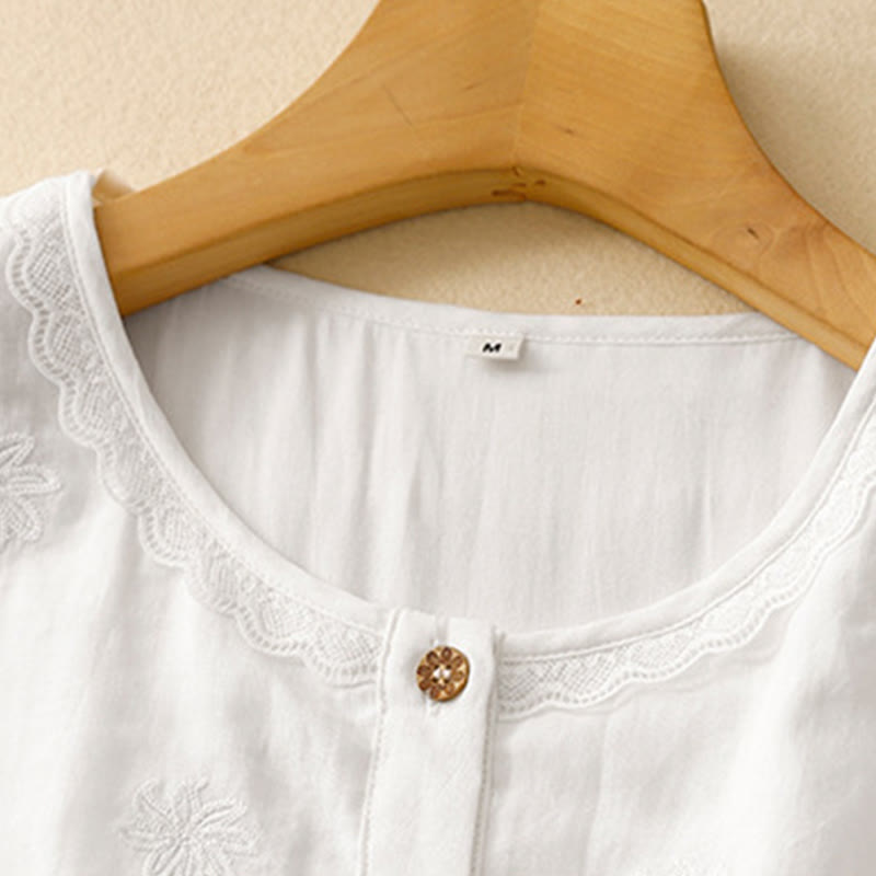 Breathable Cotton Linen Minimalist Daily Grounding Midi Dress