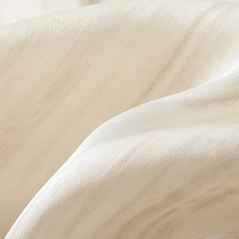 Linear Textured Straight-Leg Meditation Pants