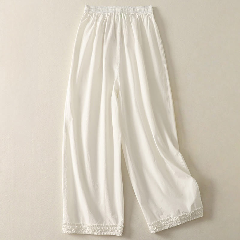 Breathable Cotton Straight-Leg Mindful Movement Pants